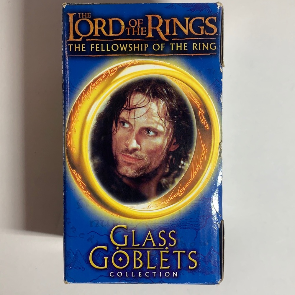 Lord Of The Rings Glass Goblet. Strider The Ranger. Lights up